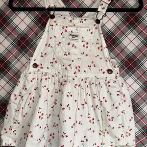 OshKosh B'gosh White Dress with Cherry Print